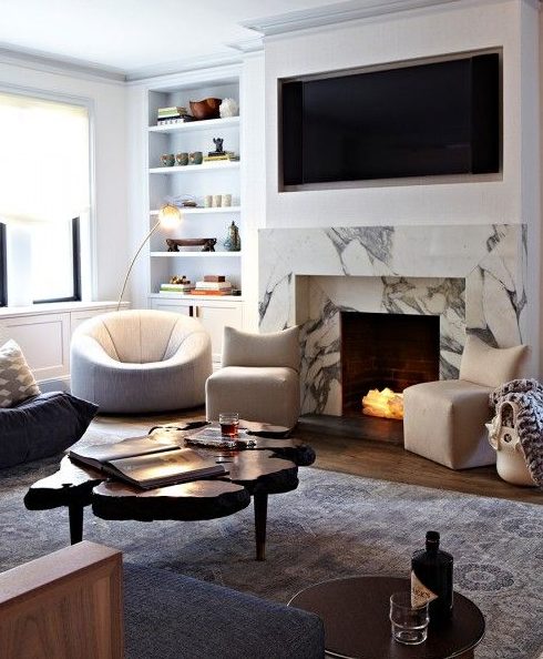 a stylish modern living room design