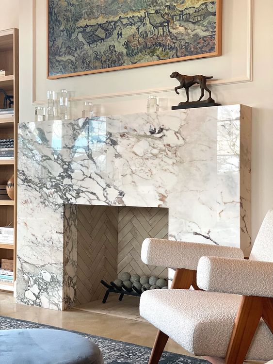 95 Gorgeous And Sophisticated Marble Fireplaces - DigsDigs