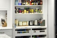 a practical built-in pantry design