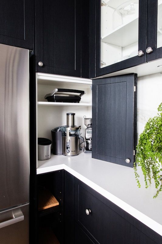 31 Smart Ideas To Hide Kitchen Appliances - DigsDigs