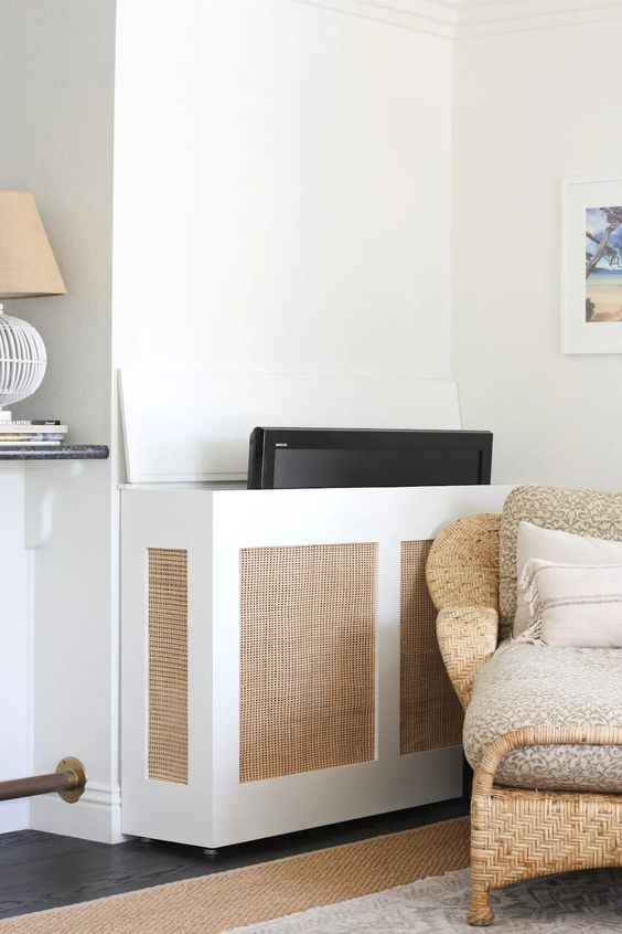 a TV lift cabinet will let you lift your TV when needed and hide it whenever you want without applying any effort at all