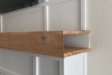 09 a mantel that is hollow inside can hold all the cables you want to hide, this is a very smart and cool idea