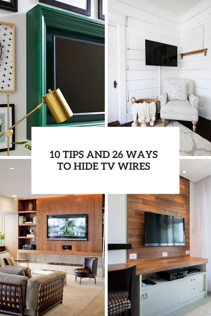 10 Tips And 26 Ways To Hide TV Wires - DigsDigs