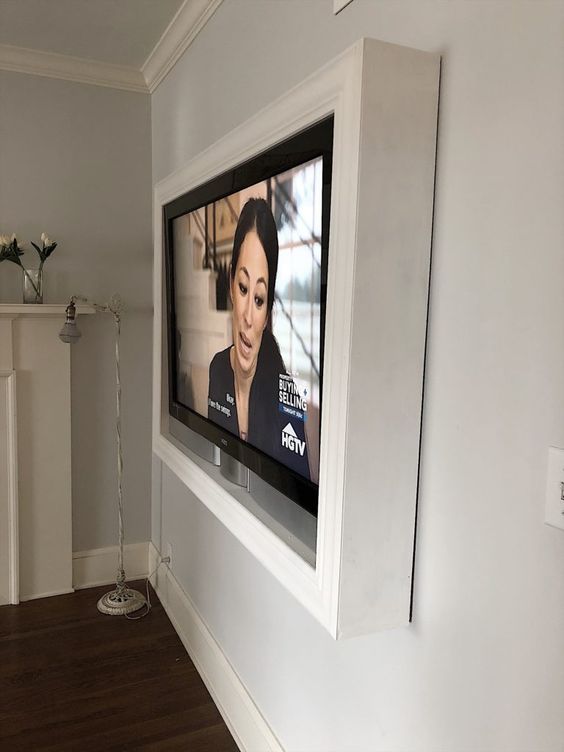 7 Hiding Wires ideas  hidden tv, wall mounted tv, hide cables