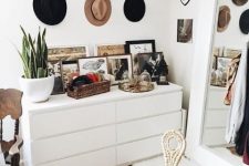 a cool way to style an IKEA’s dresser