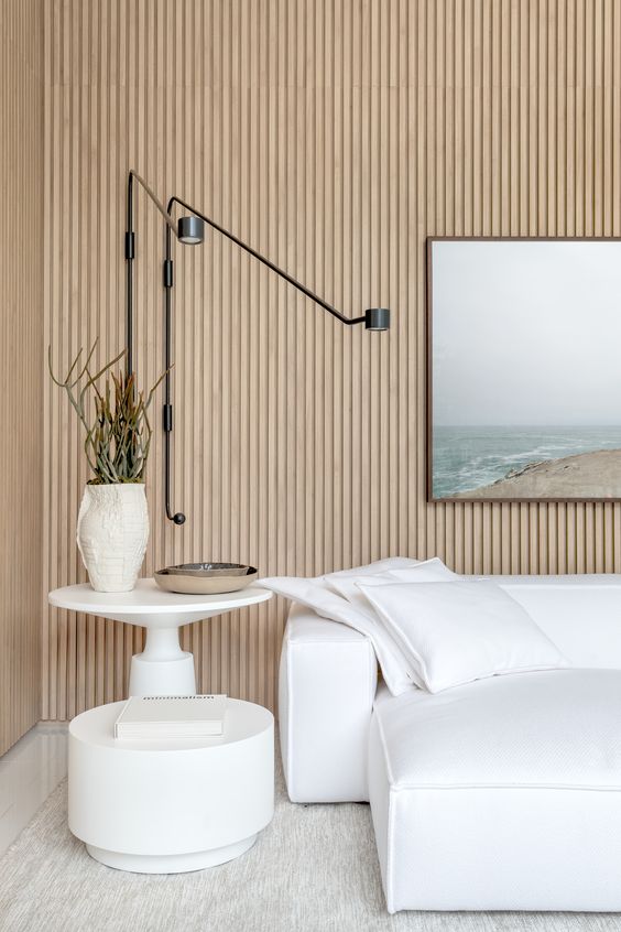 92 Stylish Wood Slat Wall Ideas To Try - DigsDigs