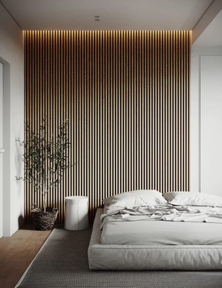 92 Stylish Wood Slat Wall Ideas To Try DigsDigs