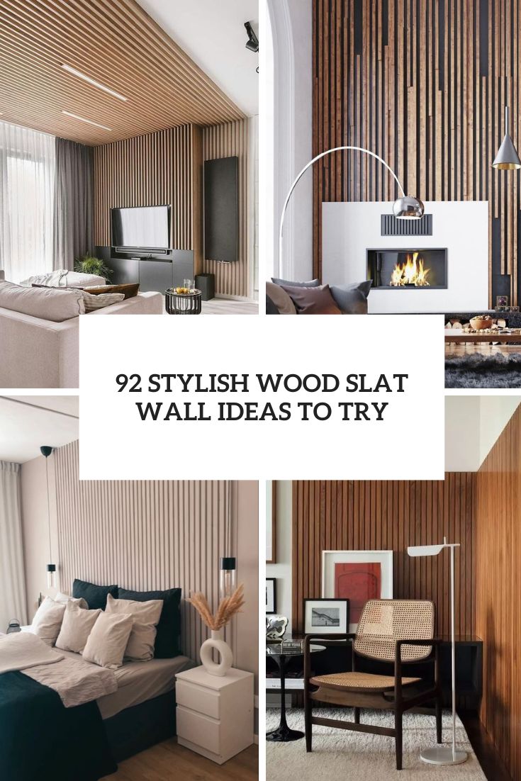 stylish wood slat wall ideas to try cover