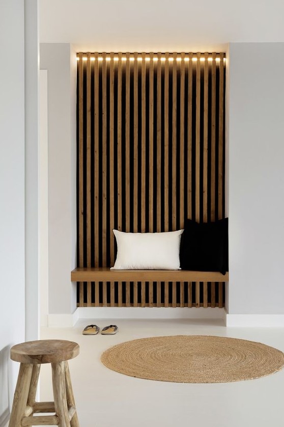 92 Stylish Wood Slat Wall Ideas To Try DigsDigs