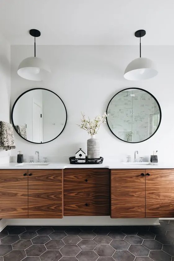 50 Stylish Timber Vanities For Your Bathroom - DigsDigs