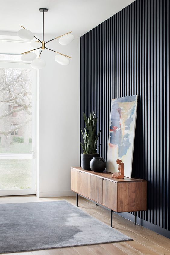 92 Stylish Wood Slat Wall Ideas To Try - DigsDigs