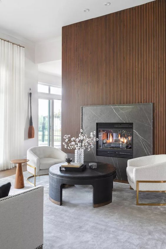 92 Stylish Wood Slat Wall Ideas To Try - DigsDigs