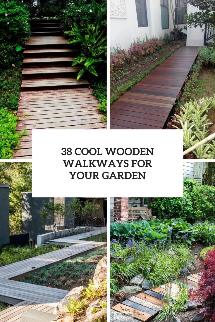 cool wooden walkways for your garden cover