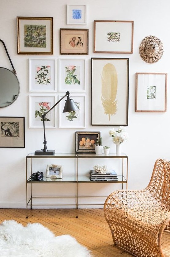 75 Cool Gallery Wall Ideas For Living Rooms DigsDigs