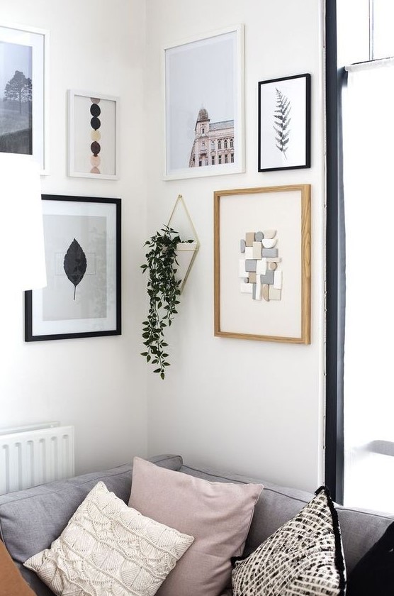 75 Cool Gallery Wall Ideas For Living Rooms - DigsDigs