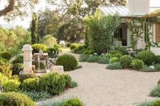 light-colored path gravel will make your garden very welcoming and will make it look very well-groomed