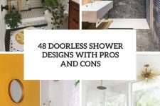 48 doorless shower designs with pros and cons cover