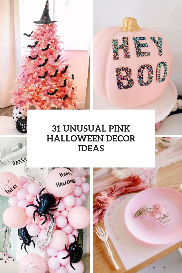 unusual pink halloween decor ideas cover