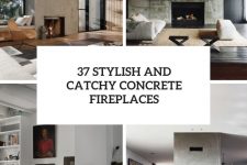 37 stylish and catchy concrete fireplaces cover