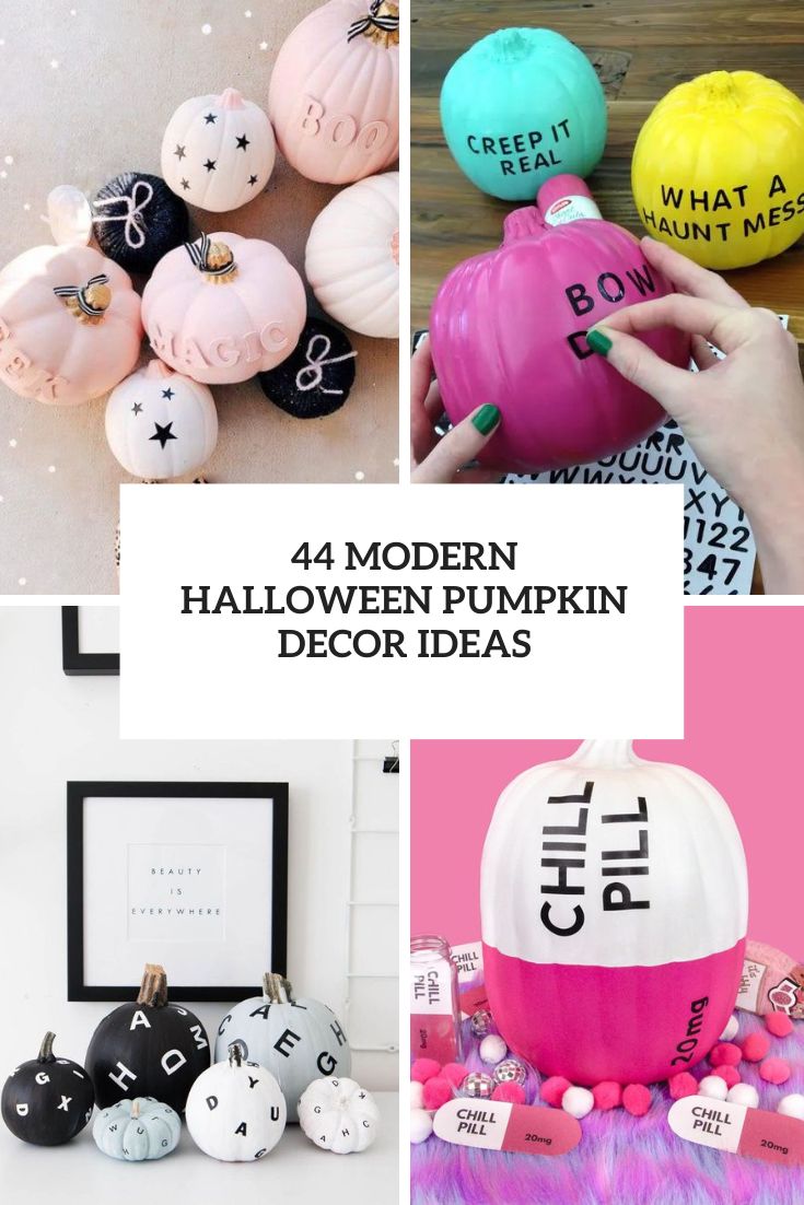 44 Modern Halloween Pumpkin Decor Ideas