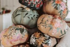 10 a whole number of gorgeous hand painted pumpkins in various colors will boost your fall or Thanksgiving decor