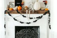 a lovely mantel halloween decor idea