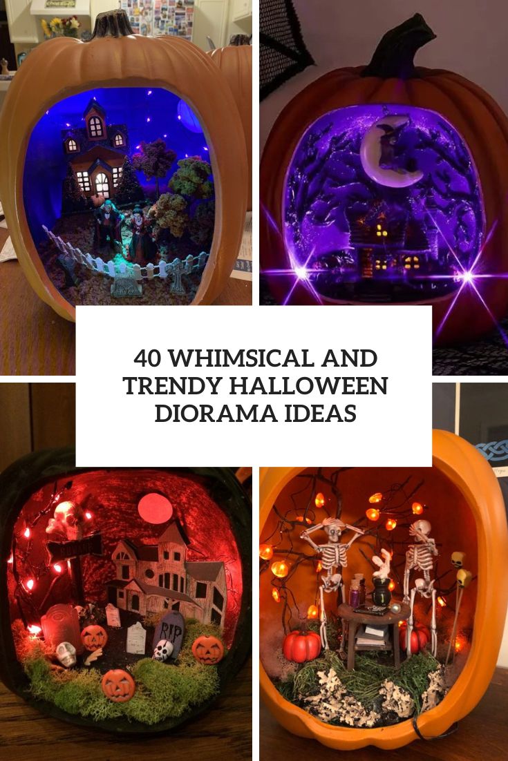 40 Whimsical And Trendy Halloween Diorama Ideas