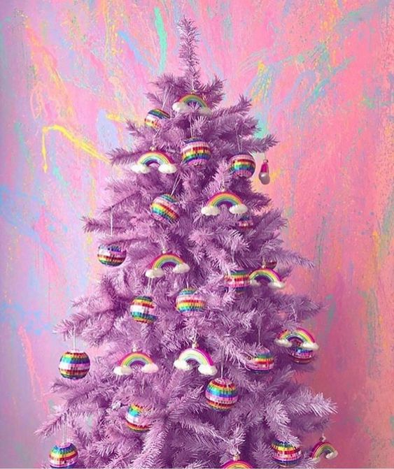 41 Fun Colored Christmas Tree Decor Ideas DigsDigs