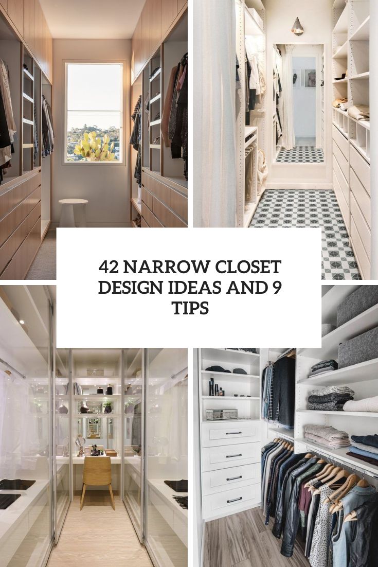 narrow closet design ideas and 9 tips cover