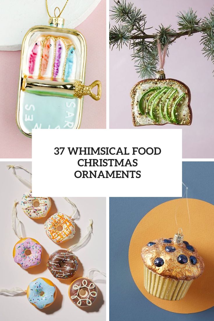 whimsical food christmas ornaments cover