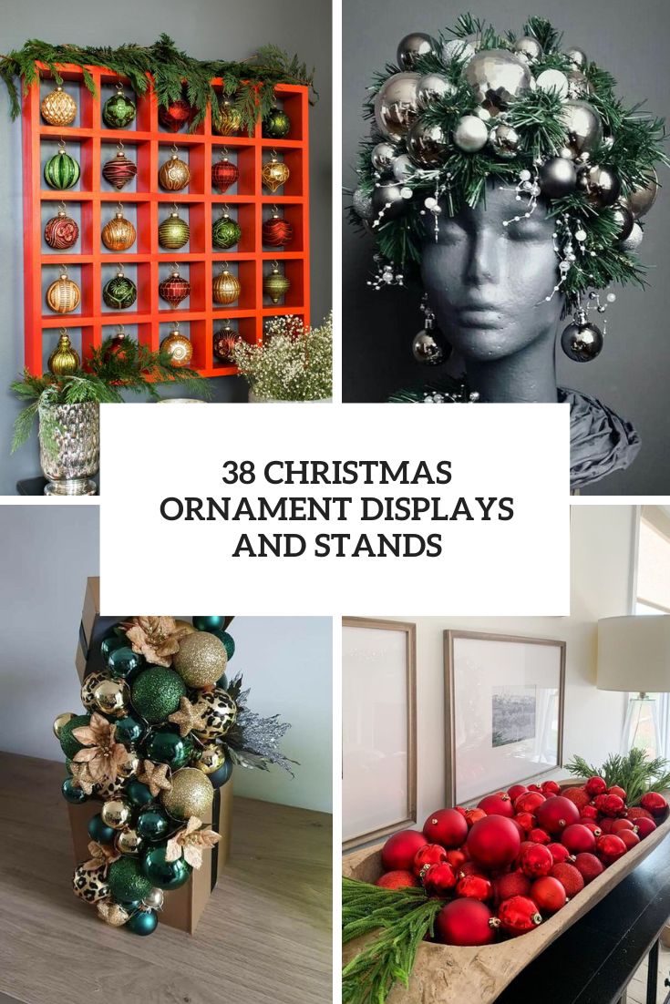 christmas ornament displays and stands cover