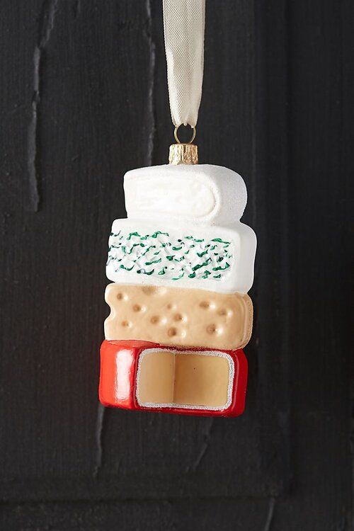 a cheese wheel stack Christmas ornament is a gorgeous way to show off your love to cheese and add a bit of fun to the tree