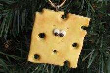 a lovely cheese-inspired Christmas ornament