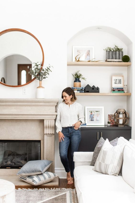 Curved Art Niche Decorating Ideas | Shelly Lighting