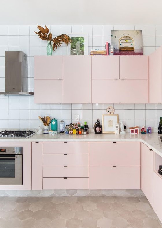 55 Lovely And Sweet Pastel Kitchen Decor Ideas - DigsDigs