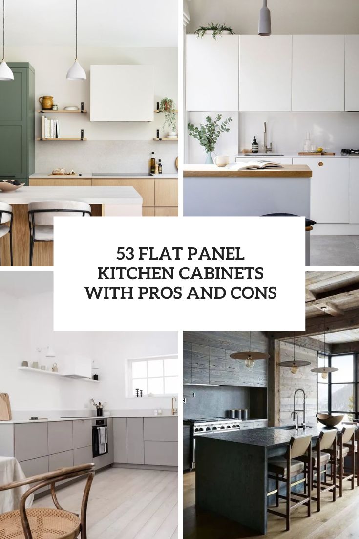 flat panel kitchen cabinets with pros and cons cover