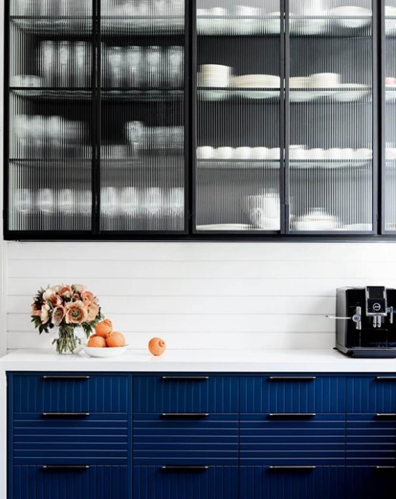 Fluted glass wall cabinet discount