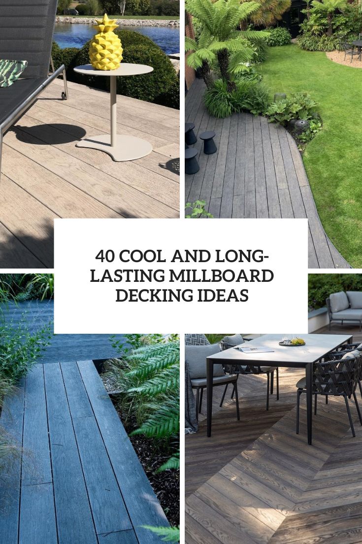cool and long lasting millboard decking ideas cover
