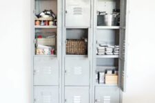 58 three grey lockers will be a perfect fit for an industrial, modern or Scandinavian space