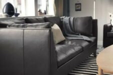 a lovely room with IKEA’s Stockholm sofa