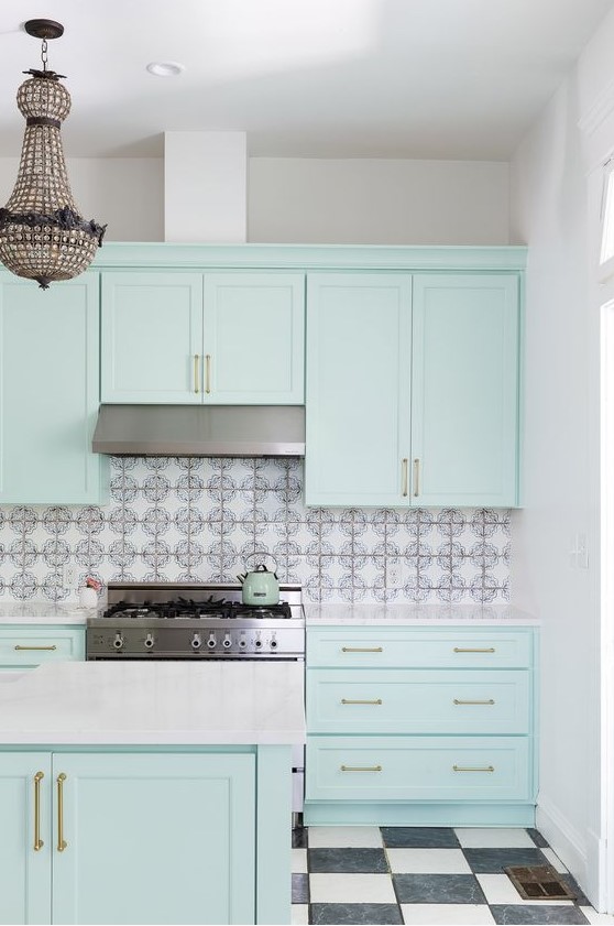 47 Pretty And Cool Mint Kitchen Decor Ideas DigsDigs