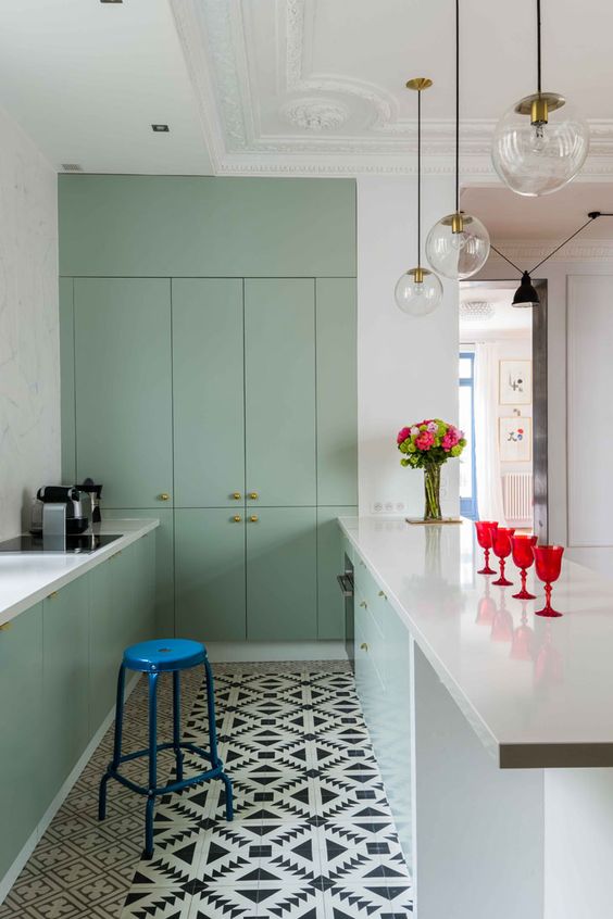 47 Pretty And Cool Mint Kitchen Decor Ideas DigsDigs