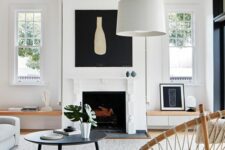 a lovely living space with french windows