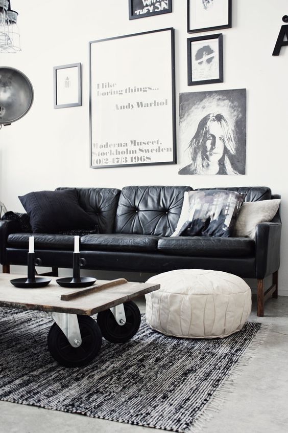 Black Sofa Ideas For Your Living Room