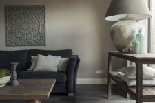 a lovely taupe living room