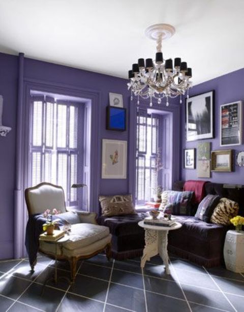 36 Stylish Purple Living Room Decor Ideas - DigsDigs