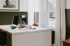 a cozy farmhouse home office design