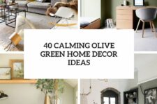 40 calming olive green home decor ideas cover