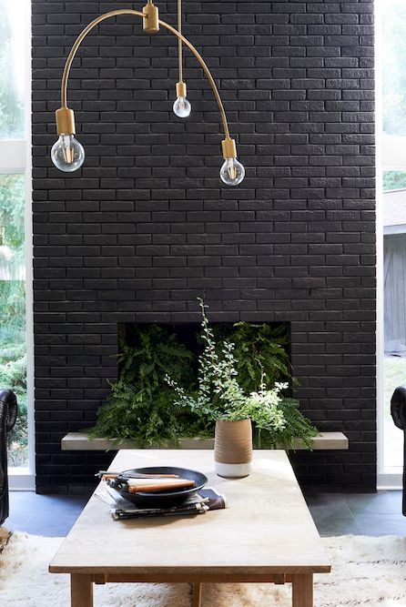 43 Painted Brick Fireplaces For A Bold Touch DigsDigs