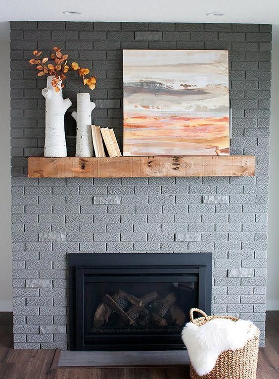 43 Painted Brick Fireplaces For A Bold Touch DigsDigs